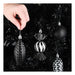 Prextex Black Christmas Ornaments for Tree Decoration, 24 Pieces 1