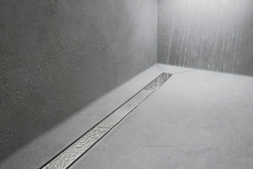 Out Linear Shower Drain Stainless Steel 80 cm Ceramic 3