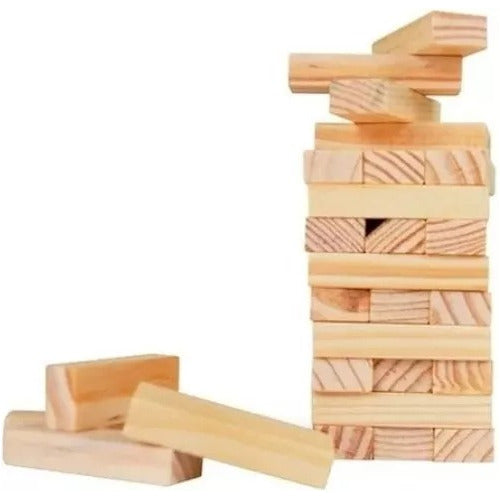 Yenga Torre Madera Gigante Apilable Juego Mesa Ideal Bar Mca 1