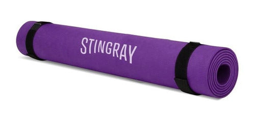 Purple Yoga Mat PVC Stingray Pilates Gym Mat 0