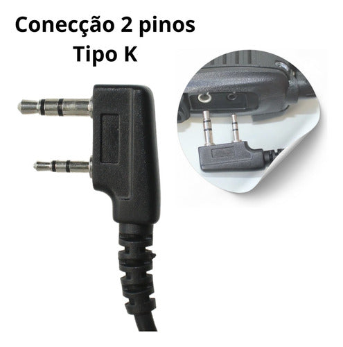 3 X Fone De Ouvido Ptt Tipo Concha Rádio Baofeng 777s 1