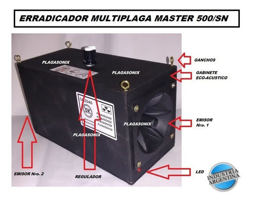 Plagasonix Ultrasonic Bird Repellent Master 500/SN 1