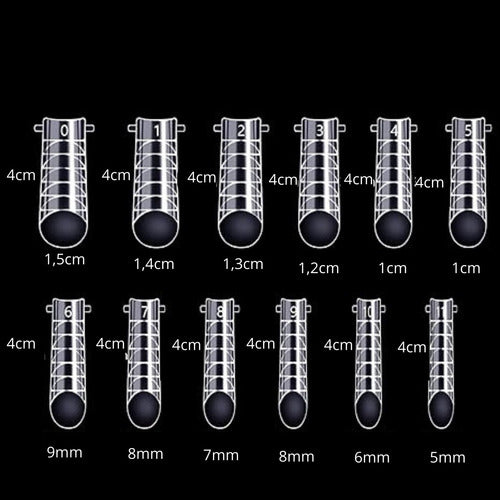 MELY Polygel Nail Construction Molds / Gel X120 1