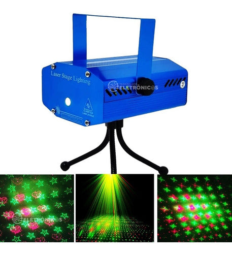 Canhão Laser Sd6m Jogo De Luz Led Projetor Raios Pontilhados 4