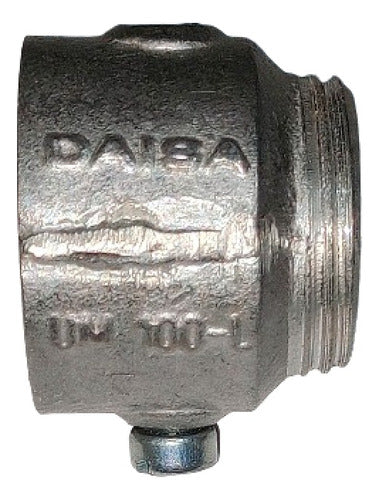 Conector Exterior Daisa Aluminio Um100l Para Caño De 1 PuLG. 0