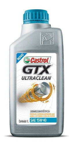 Kit C/10 Óleo Motor Castrol 15w40 Sl Gtx Ultra Clean 1l 1