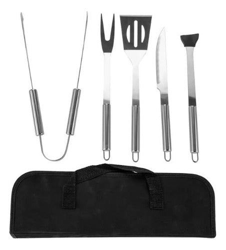 TBX Set Parrillero 5 Piezas En Acero Inoxidable + Estuche 1