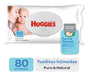 Huggies Puro Y Natural Wet Wipes 0m+ X 80 Units 0