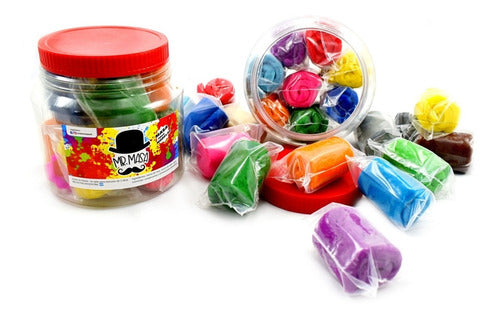 Pote Mr Masa X12 Stick Masas Para Modelar Plastilina Jt Full 0