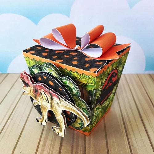 Dino Dinosaurios Cajas Golosineras Para Fiestas De Cumpleaños 4