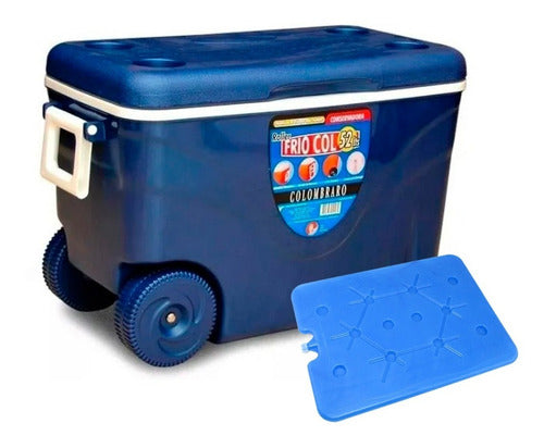 Colombraro Portable Cooler 52 Liters with Wheels 6