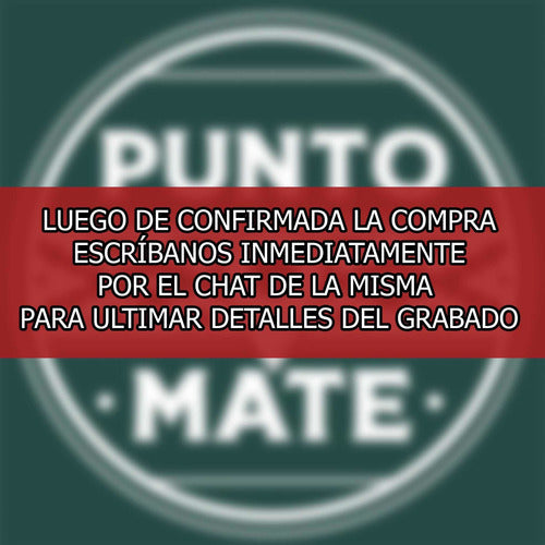 Punto Mate Mate Imperial Con Grabado Láser 2