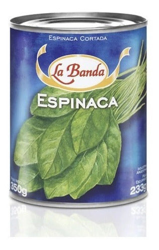 La Banda Espinaca Cortada Lata X 800gr (pack X 12u) 0