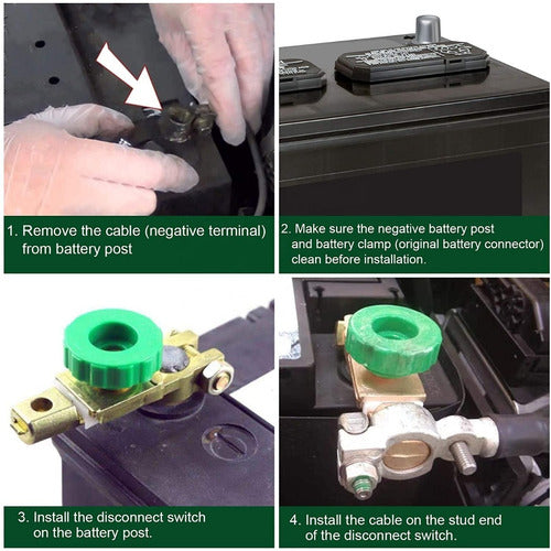 Llave Corte Bateria Corta Corriente Sobre Borne Sin Modific 6