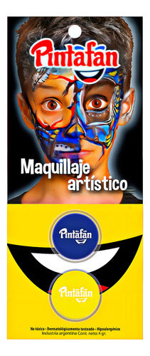 Artistic Blue and Yellow (Bostero) Face Paint Pack X1 (2 Units) 0