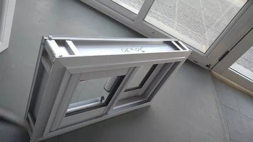 Sliding Aluminum Bathroom Ventilation Window 50x30 Clear Glass 2