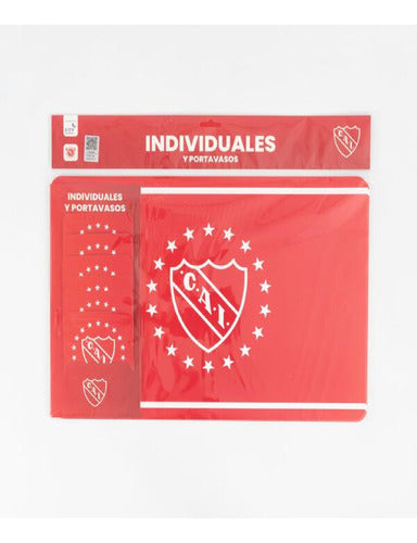 City Blanco Individuales y Posavasos Independiente Oficial Pack x 6 1