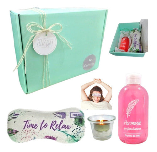 Spa Roses Aroma Gift Box Relaxation Kit Zen Set - Happy Day - Kit Aroma Caja Regalo Spa Rosas Set Zen Relax N62 Feliz Día