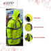 NUBUS Fluorescent Yellow Cold Jacket with Reflective Features - Sizes XS-S-M-L 3