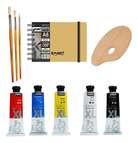 Set Artistic Acrylic Tray X10 Oil Items + Accessories 0