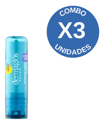 Dermaglós Combo X3 Lip Protector SPF 50 3.4 Gr 1