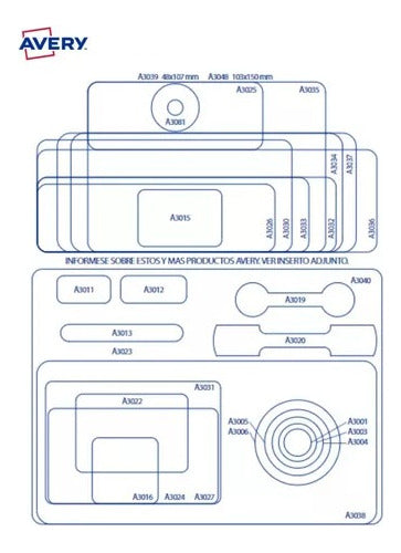 Avery Manual Labels Orange 25 mm 36065 1