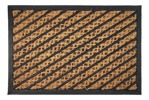 Buenos Aires Bazar Entry Coir Doormat with Rubber Backing 80