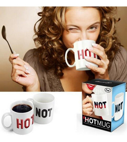 Termosense Taza Magica Termosensible Not Hot Cambia Color 1