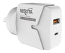 Nisuta Fast Charger with 1 USB and 1 USB-C Port NSFU53UQP 0