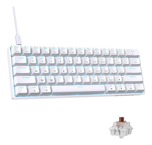 Dierya DK61SE 60% Mechanical Gaming Keyboard, 61 Anti-Ghosting Keys 0