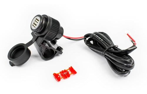 Toma 12v Para Moto Cargador Dual Para Manillar Interphon Rpm 0