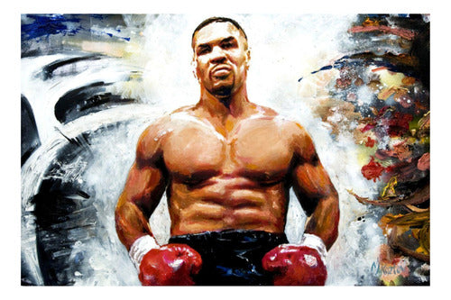 Mike Tyson - Boxeo - Deportes - Abstracta - Lámina 45x30 Cm. 0