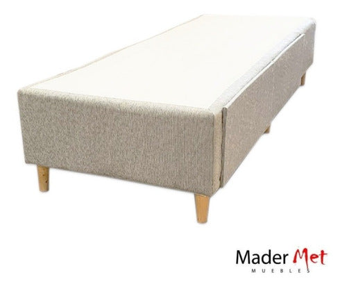 Chenille Upholstered Single Bed Frame with 2 Drawers - Delivery Option Available 6