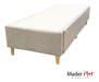 Chenille Upholstered Single Bed Frame with 2 Drawers - Delivery Option Available 6