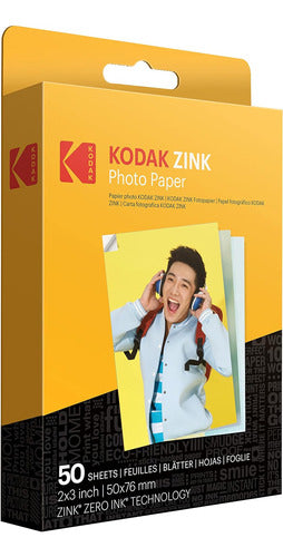 Papel Fotográfico Kodak Para Instantáneas 50x76mm 50 Unidade 0