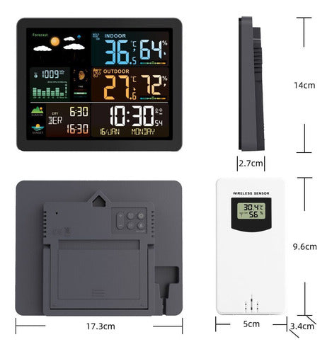 Estação Meteorológica Sem Fio Interna Externa 2
