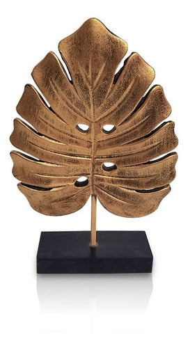 Raffine Golden Leaf Carved Wooden Figure 28x17cm 0