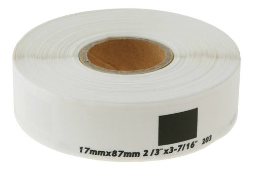 MR 6 Rolls DK 1203 17x87 Mm 300 Adhesive Labels QL 6