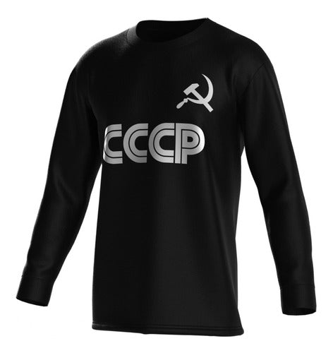 CCCp Yashin Black Long Sleeve Retro T-Shirt 0
