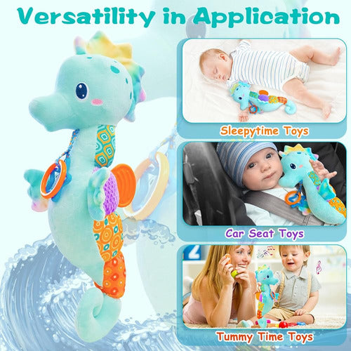 Fuzqq Baby Toys for 0 to 6 Months, Musical Plush Toy 4