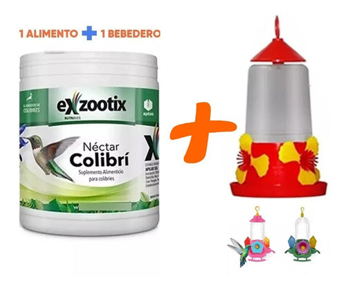 Exzootix Colibri Nectar and Feeder Kit 1