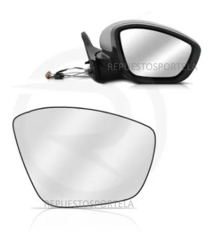 Mirror Glass with Base for Peugeot 208 2008 Right Side Original Quality 1