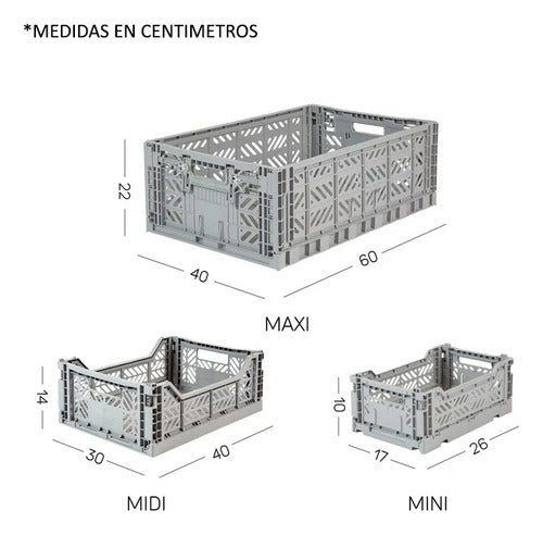 AY-KASA Foldable Stackable Midi Container Basket 237