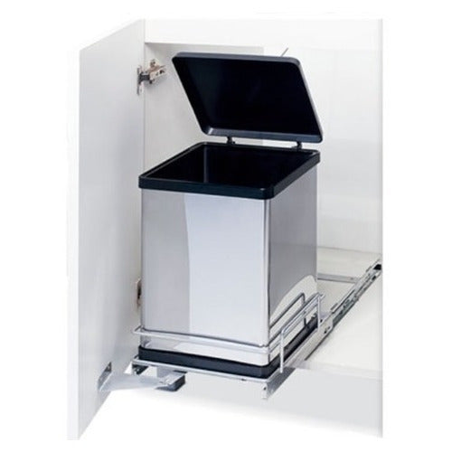 Stainless Steel Under Sink Pull Out Waste Bin 0
