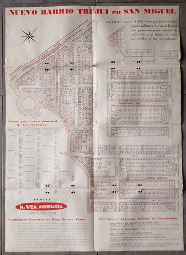 Antiguo Folleto De Loteo De Inmobiliaria 2