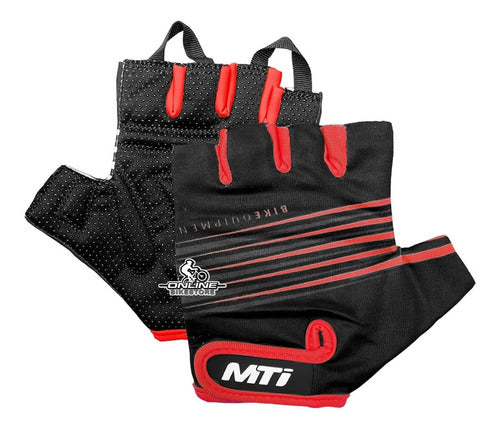 MTI Guantes Ciclismo Bicicleta Mtb Ruta Dedo Cortos 0