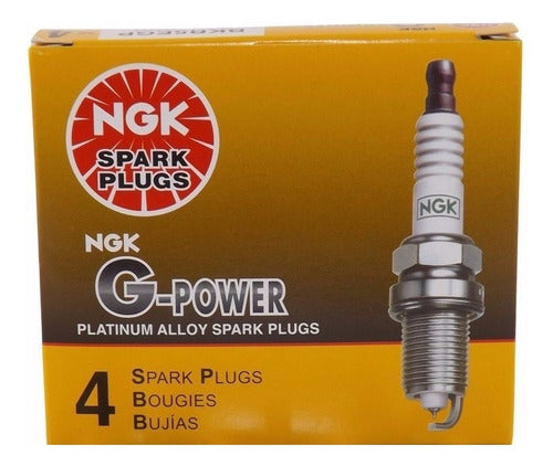 NGK Kit 4 Spark Plugs for Renault Megane 1.6 8V 1998-1999 K7M 0