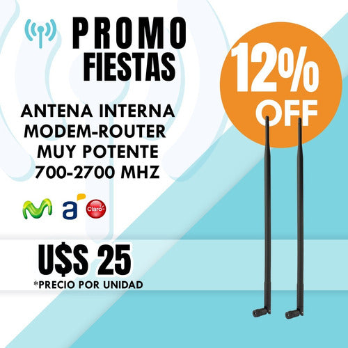 Antena 4g  Muy  Potente  15 Dbi . Para Modem - Router 2