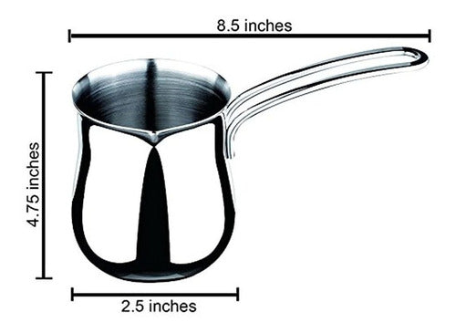 Cuisinox 12 Oz De Acero Inoxidable Turco Cezve Coffee Pot Tu 1