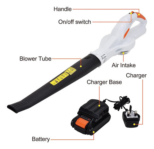 Ligo Leaf Blower- 20v 2.0ah Leaf Blower Inalámbrico Con Bate 3